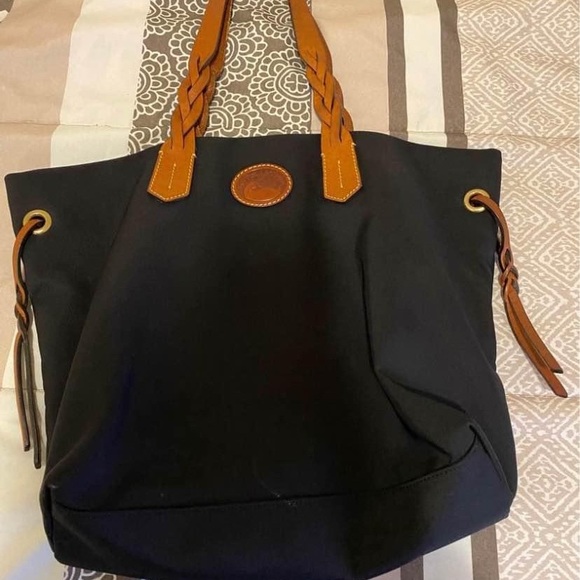 Dooney & Bourke Black Nylon Tote - Picture 2 of 4